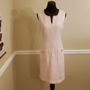 Karl Lagerfeld raw edge sleeveless dress sz 12